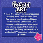 Skillmatics Poke-in Art – Flower Bouquet, Mess-Free Wood Craft Kit | Colorful - Image 9