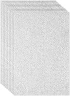 PATIKIL Silver Shiny EVA Glitter Foam Sheet 16x12 Inch 2mm Thick by PATIKIL
