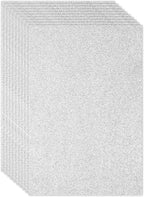 PATIKIL Silver Tone Shiny EVA Glitter Foam Sheet 11 x 8 Inch 2mm Thick by PATIKIL