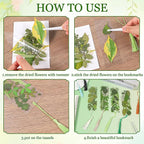 20 Sets Dried Leaves Bookmark Making Kit Transparent Bookmark DIY Projects - Image 4