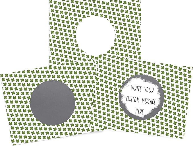 My Scratch Offs 20 Pack Clover St. Patrick's Day Make Your Own DIY Scratch Off by MyScratchOffs