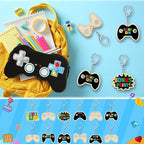 RattanView 24 Pcs Video Game Craft Color Your Own Keychains DIY Craft Wooden - Image 7