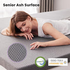 SINWEEK 2 Inch Gel Memory Foam Mattress Topper Queen Size, Pad - Image 3