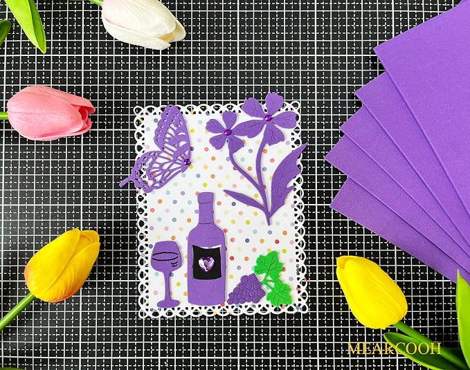 MEARCOOH Purple Foam Sheets Crafts 9x12 Inch 2mm Eva Color Craft Foam Paper - Image 4