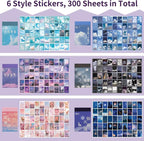 600 Pieces Washi Sticker Set, 12 Set Scrapbooking Diary Planner Album Diary - Image 3