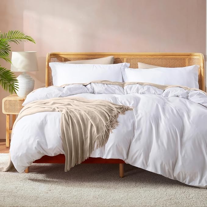 Nestl White Duvet Cover Full Size by Nestl