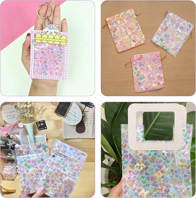 Printed TPU Jelly Faux Leather Fabric, 11.8 x 47.2 Inch Transparent Clear Jelly - Image 7