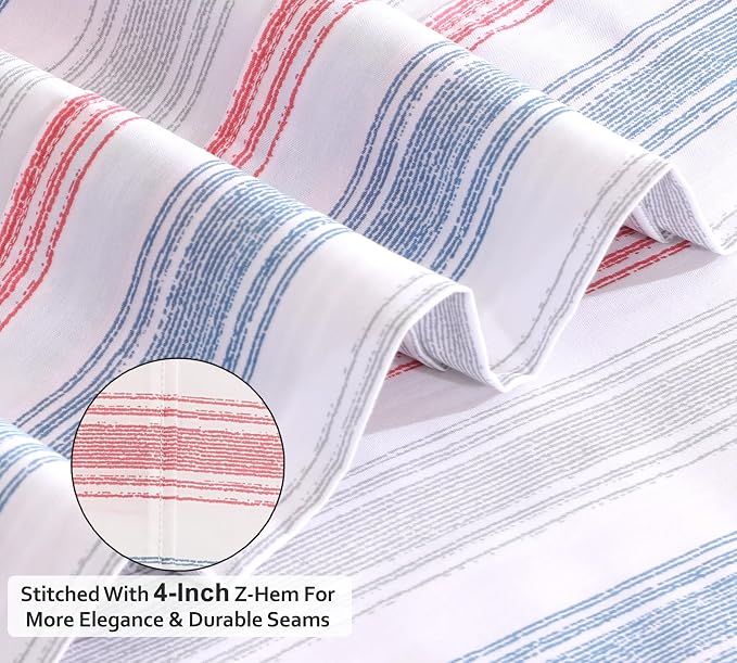 RUVANTI 100% Cotton Sheets – California King Percale Bedding, Cooling & - Image 4