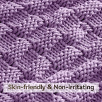 Knitted Weighted Blanket Adult, No Beads Heavy Blanket 60” x 80'' 15lbs - Image 4