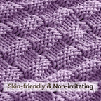 Knitted Weighted Blanket for Adult, No Beads Heavy Blanket 48” x 72'' 12lbs - Image 4