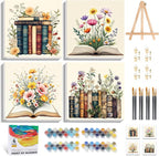 Yezavesu 4 Pack Framed Paint by Numbers Kit by Yezavesu