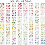 Arme Flower Stickers for Scrapbooking, Decorative Floral Stickers, Small Flower - Image 3