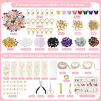 TOHONGADON 907 Pcs Lip Gloss Charms, Keychain Making Kit, Bag Charm Kit - Image 2