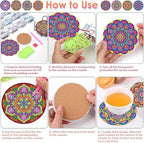 ijbnhd Mandala Diamond Painting Coasters Kit - Image 6