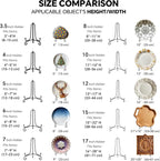 Artliving Plate Stands for Display, 17 Inch Black Iron Easel Plate Display - Image 7