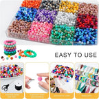 300Pcs Silicone Beads 9mm Mix Color, Bulk Silicone Beads 9mm - Image 4