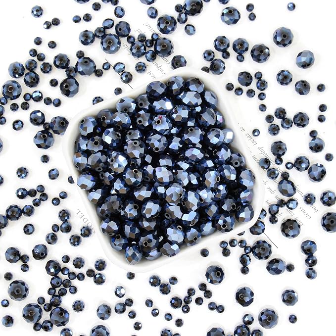 1200Pcs 4mm Crystal Glass Beads - Image 3
