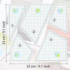 Quilting Template Set Acrylic Cutting Templates - Image 2