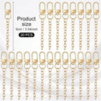 20PCS Gold Metal Keychain Clip Jewelry Clips - Image 2