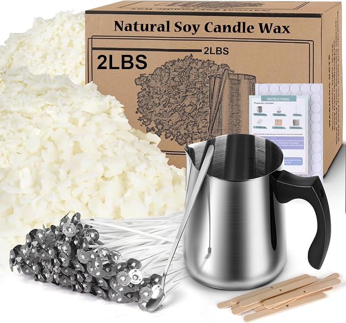 Soy Wax Candle Making Kit Supplies, Natural Candle Wax by CandleMakingKits