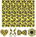 Tintnut Yellow Leopard Heat Transfer Vinyl, easy cut & weed, stretch washable by Tintnut