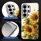 for Samsung Galaxy S26 Ultra Case, Sunflowers Bees Pattern Glossy 2 in 1 - Image 5