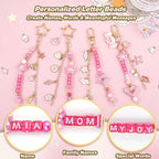 Ecoofor 707 Pcs Lip Gloss Beaded Keychain Making Kits, 78.8 Inch Chains - Image 4
