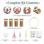 Zhenqing Cross Stitch Kit for Beginners 4 Pack Bird Floral Embroidery Kit 11CT - Image 5