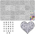 YMSDZHL Alphabet Beads A-Z 1200+Pcs Letter Beads, Acrylic 4x7mm Round Letter by YMSDZHL