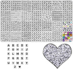 YMSDZHL Alphabet Beads A-Z 1200+Pcs Letter Beads, Acrylic 4x7mm Round Letter by YMSDZHL