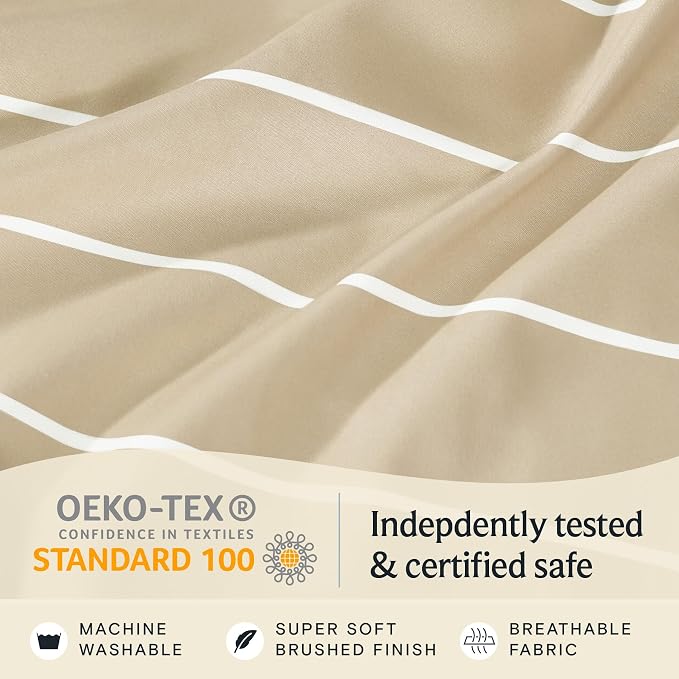 LuxClub 4 PC Full Size Sheet Set, Breathable Luxury Bed Sheets, Deep Pockets - Image 6