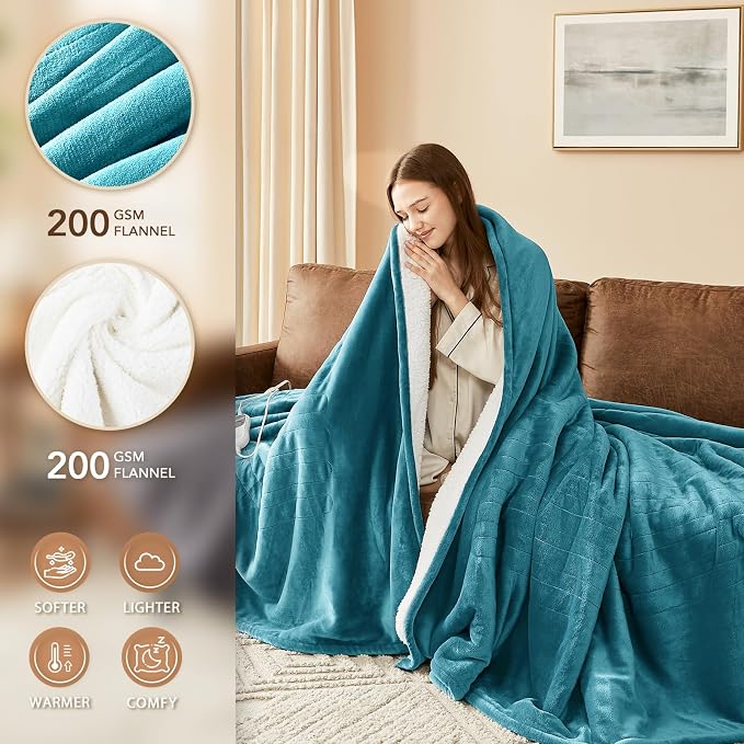 Homemate Electric Heated Blanket Full - Image 3
