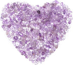 400Pcs 5-8mm Natural Lilac Amethyst Chip Stone Beads | Pre-Drilled Irregular by DQJRJTJewelryMakingCraftsSupplies