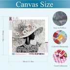 Gemozaic Diamond Art Kits for Adults, Elegant Woman Special Shape Diamond - Image 3