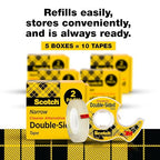 Scotch Double Sided Tape, Permanent Photo-Safe Adhesive, 1/2 inch x 500 inches - Image 4