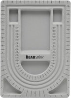 The Beadsmith Bead Board, 3 U-Shaped Channels, 6 Recessed Compartments by TheBeadsmith