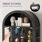 6-Tier Arched Glass Display Cabinet - Image 6