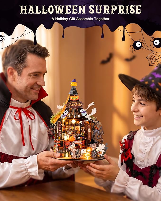 Rolife Halloween Haunted Candy House DIY Miniature House Kits - Image 3