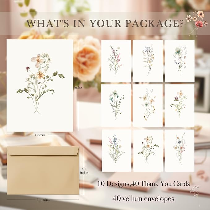 slapaflife Blank Cards, Blank Greeting Cards 4x6, Note Cards - Image 3