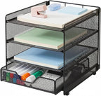 OPNICE Desk Organizer, 4-Tier Desktop File Organizer by OPNICE