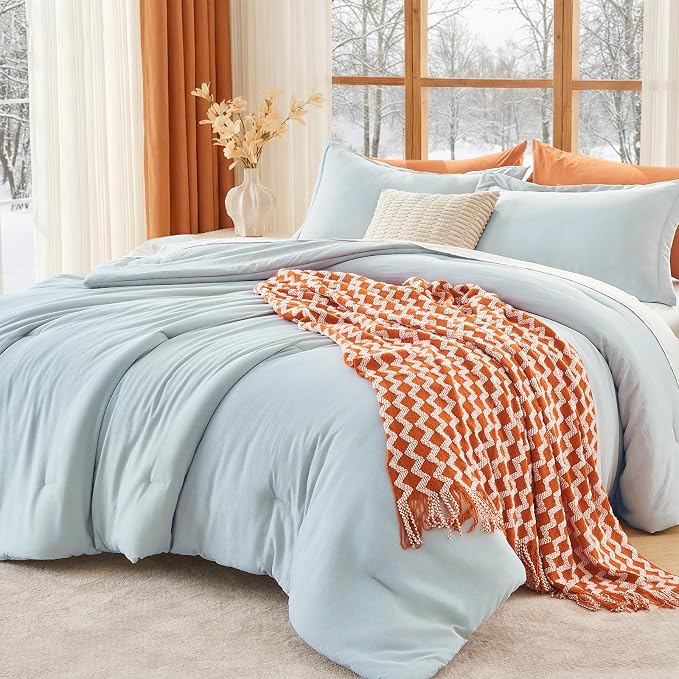 MUXHOMO Full Comforter Sets, All Season Ultra Soft Down Alternative Bedding by MUXHOMO