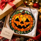 Jack-o'-Lantern Pumpkin Acrylic Suncatcher - Image 3