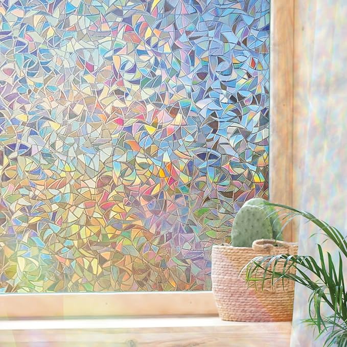 Mosaic Rainbow Light Effects Window Privacy Film by Artscape by Unknown