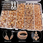 1250 PCS Beads for Jewelry Making Kit, Bracelet Making Beads Bulk Set - Image 2