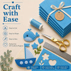 Sky Blue Large Felt Fabric 36" x 36", 1mm Stiff Felt Sheet, Nonwoven Fabric - Image 5