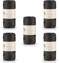 5 Skeins of Sensy Premium 2mm 251 Yards Sparkle Polyester Rope 90% by SSENSY