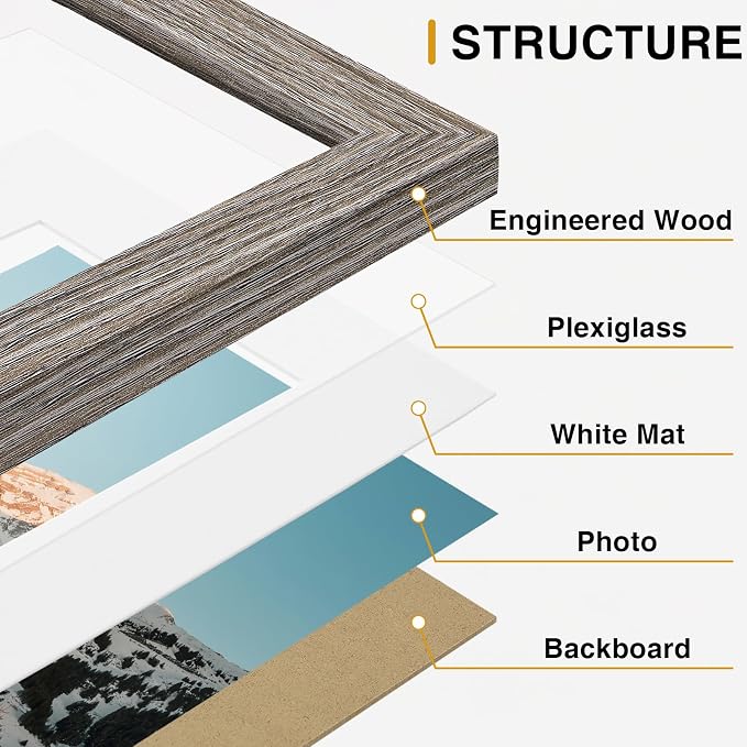 Vittanly 15 Pack Picture Frames Collage Wall Decor, Gallery Frame Set - Image 6