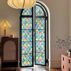 Coavas Window Privacy Film Stained Glass Window Clings 3D Rainbow Film - Image 8