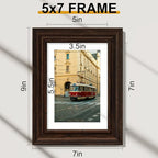 Vittanly 5x7 Picture Frames Set of 2, Ornate Vintage Photo Frame - Image 7