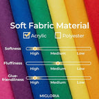 Felt Fabric Sheet 18 x 18 Inch, 1.6mm Thick | Soft and Flexible Nonwoven - Image 3